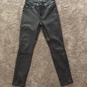 7 brand dark grey textured jeans